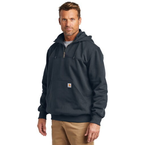 Carhartt ® Rain Defender ® Paxton Heavyweight Hooded Zip Mock Sweatshirt - Image 5