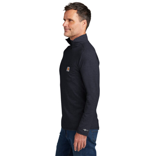 Carhartt Force® 1/4-Zip Long Sleeve Pocket T-Shirt - Image 4